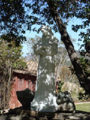 St. Francis statue in garden