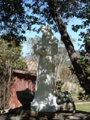 St. Francis statue in garden