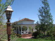 Gazebo with lantern